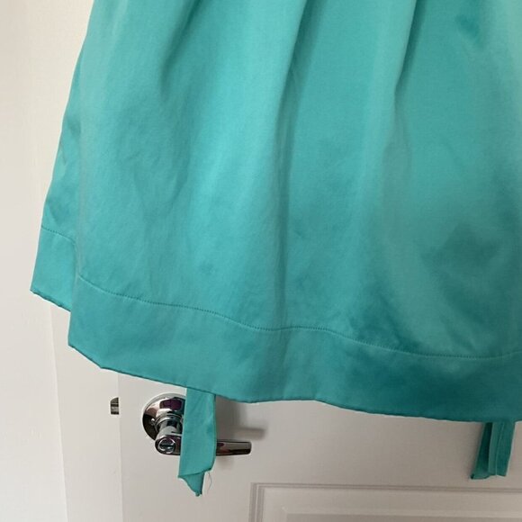 Charlotte Russe Women Juniors One Shoulder Rosette Aqua Dress, Size 7/8 juniors - Picture 8 of 12